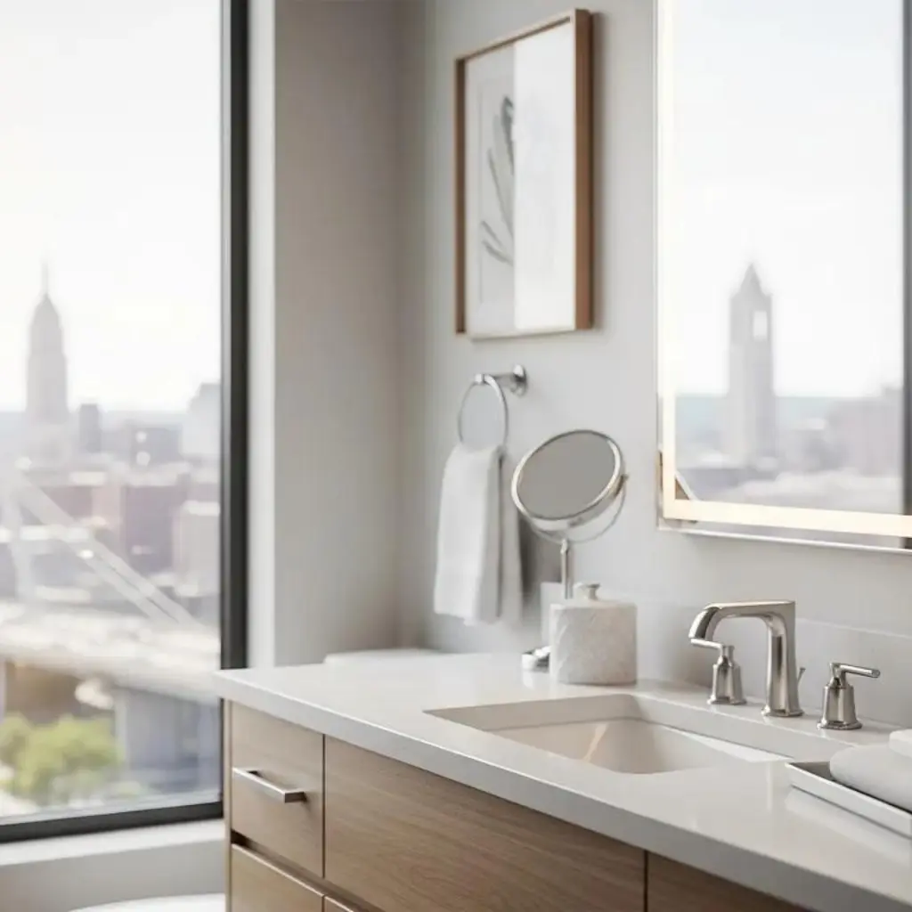 Bathroom renovation in Appleton with durable materials, updated fixtures, and clean design